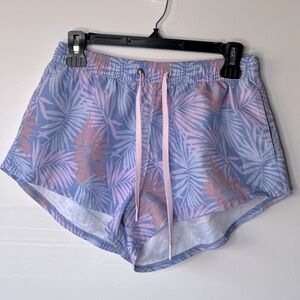 Wilo the Label Purple Palm Board Shorts, S